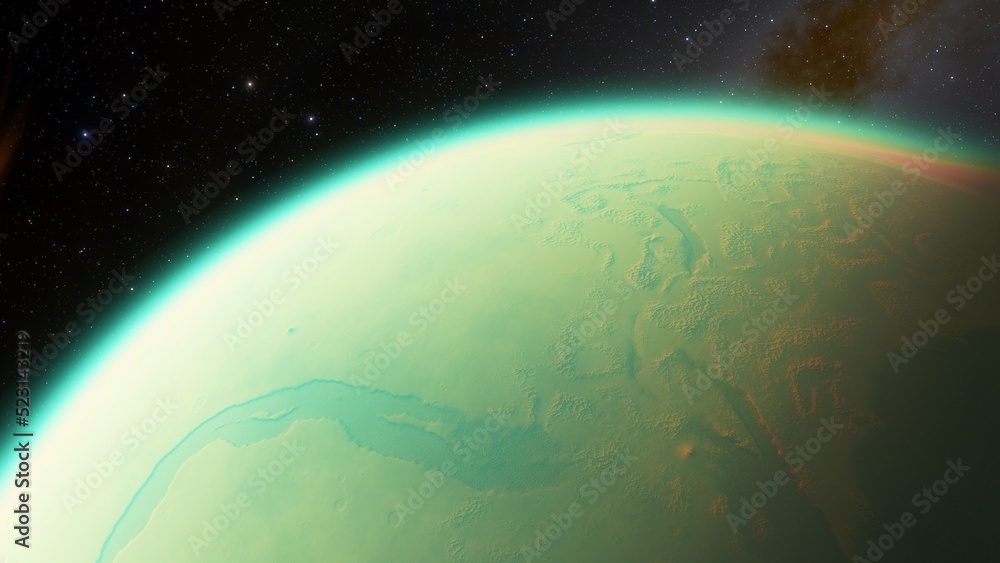 Obraz premium Planets and galaxy, science fiction wallpaper. Beauty of deep space. Billions of galaxy in the universe Cosmic art background 3d render 