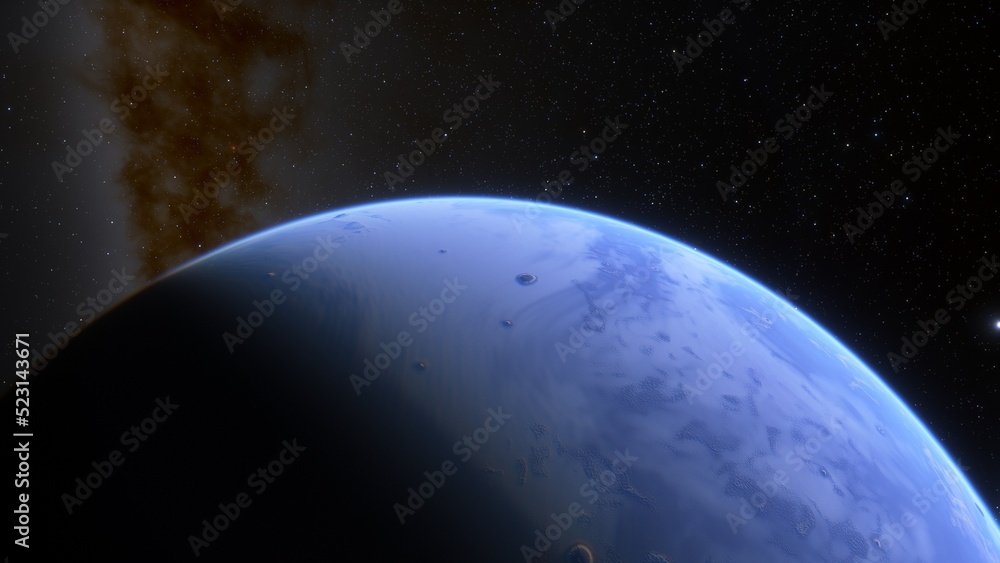 Planets and galaxy, science fiction wallpaper. Beauty of deep space. Billions of galaxy in the universe Cosmic art background 3d render