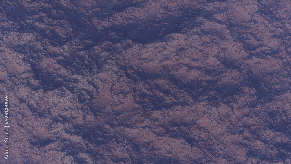 Fototapeta premium View of the 3d rendering realistic planet mars surface from space