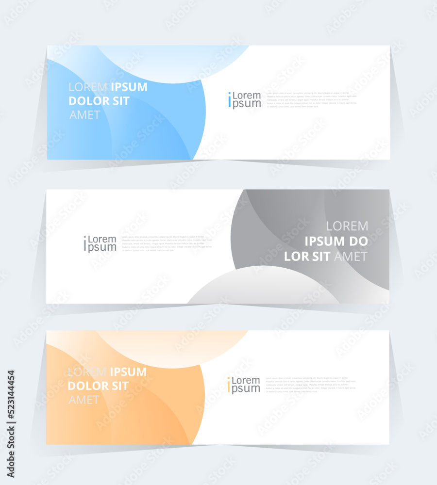 Geometric banner design with Vector presentation template. Geometric banner design with Vector presentation template.