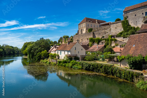 Fototapeta Naklejka Na Ścianę i Meble -  Psmes, France - The beautiful French village of Pesmes in the Haute-Saône department in the region of Bourgogne-Franche-Comté in eastern France
