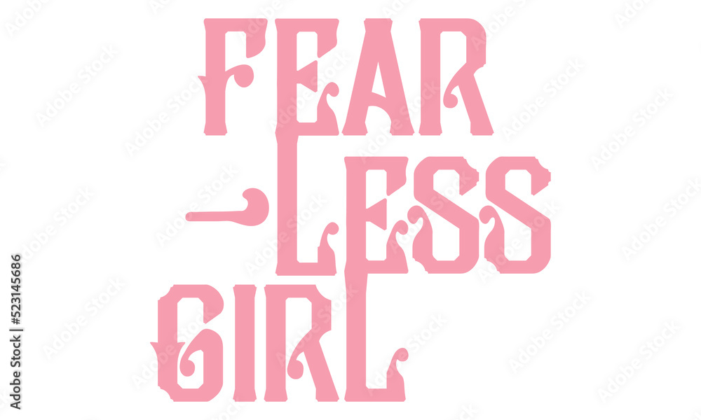 Fearless Girl print artwork tee shirt for girls