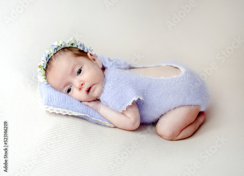 Newborn baby portrait