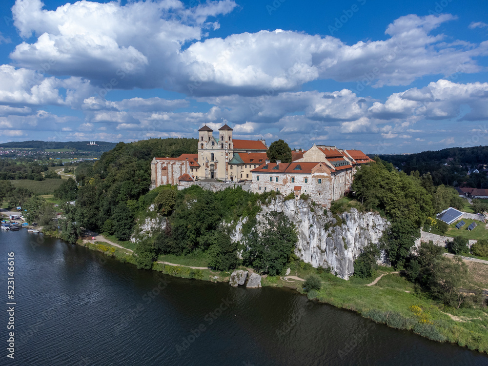 Fototapeta premium Historic buildings of the Benedictine Abbey in Tyniec, Krakow, Poland.