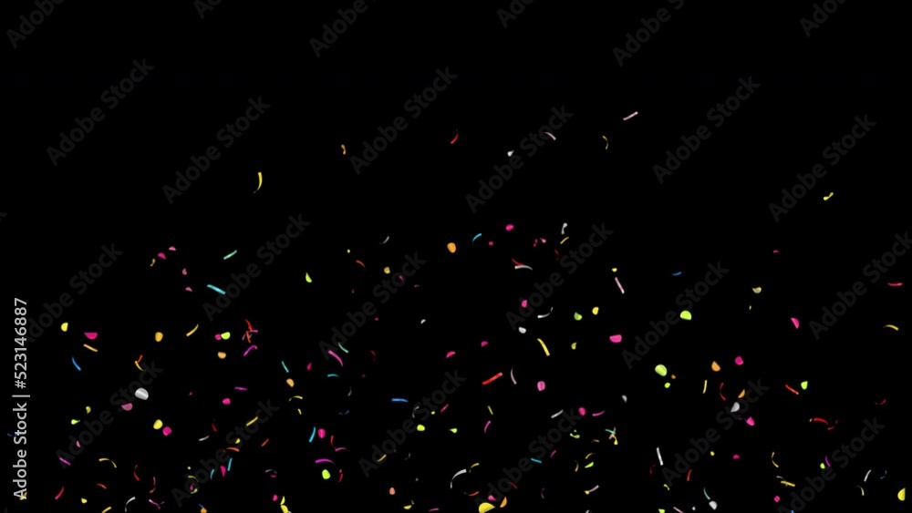 Confetti. With Alpha Channel. Prores4444. Confetti. With Alpha Channel. Prores4444.