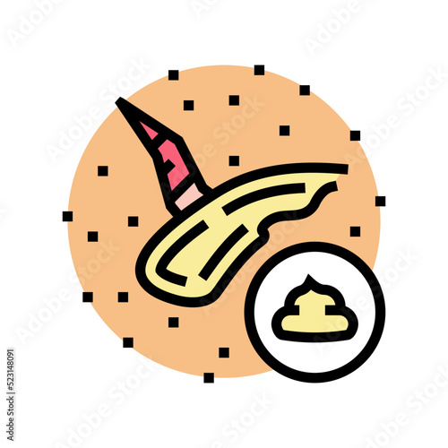 ointment scar treatment color icon vector. ointment scar treatment sign. isolated symbol illustration