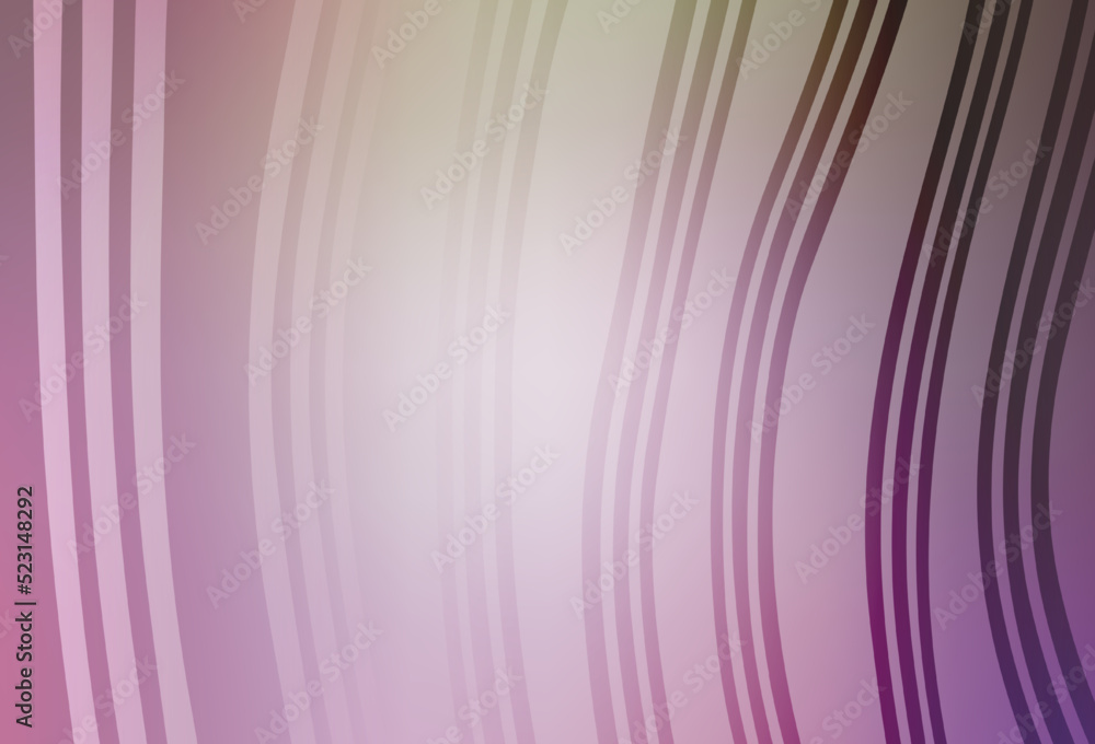 Fototapeta premium Light Pink, Green vector template with wry lines.