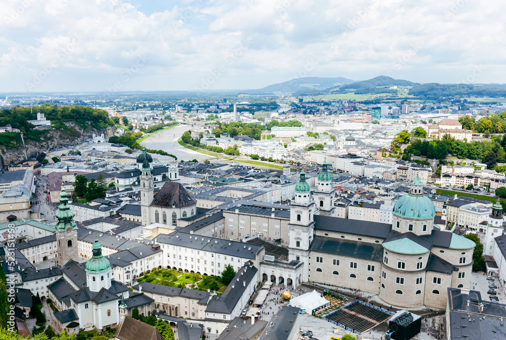 view of Historic city of Salzburg, Austria