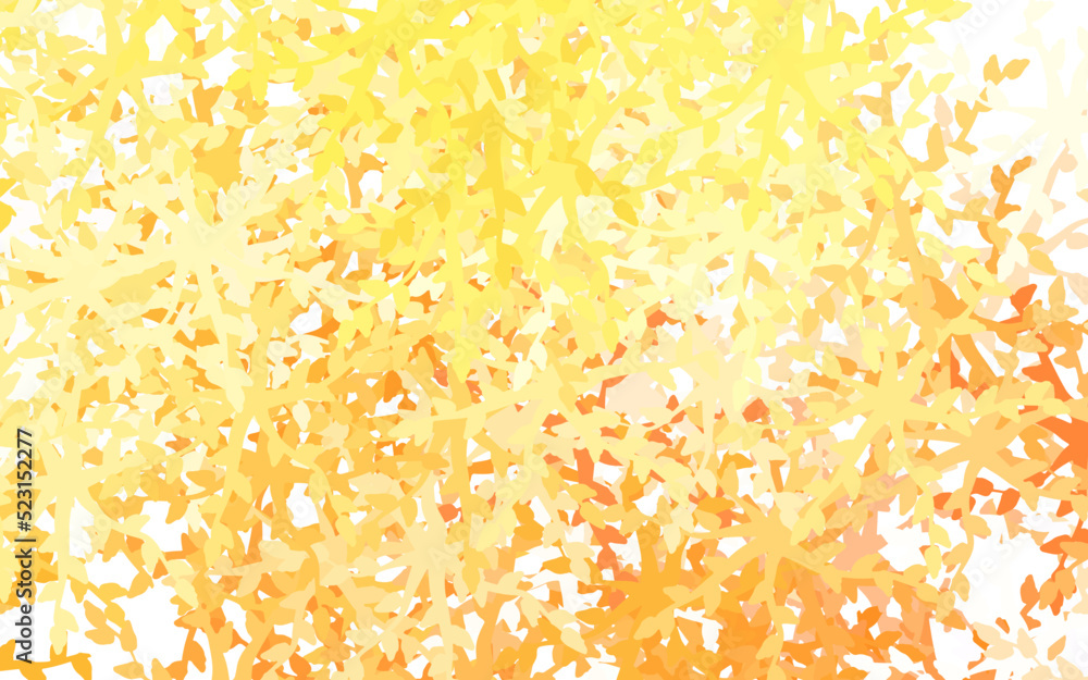 Obraz premium Light Orange vector texture with abstract forms.