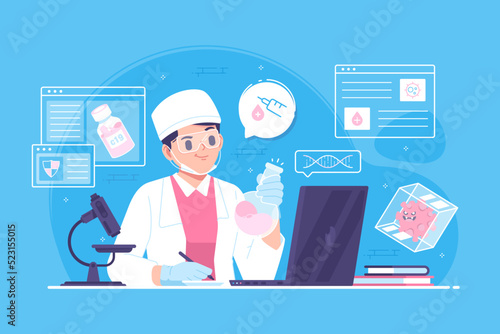 vaccination concept illustration background
