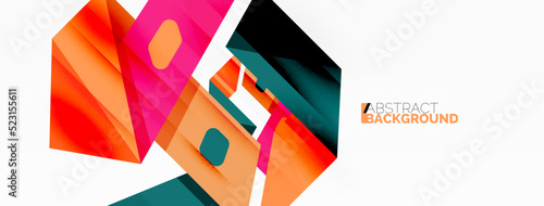 Abstract line and triangle background. Creative geometric abstract backdrop. Business template for wallpaper, banner, background or landing