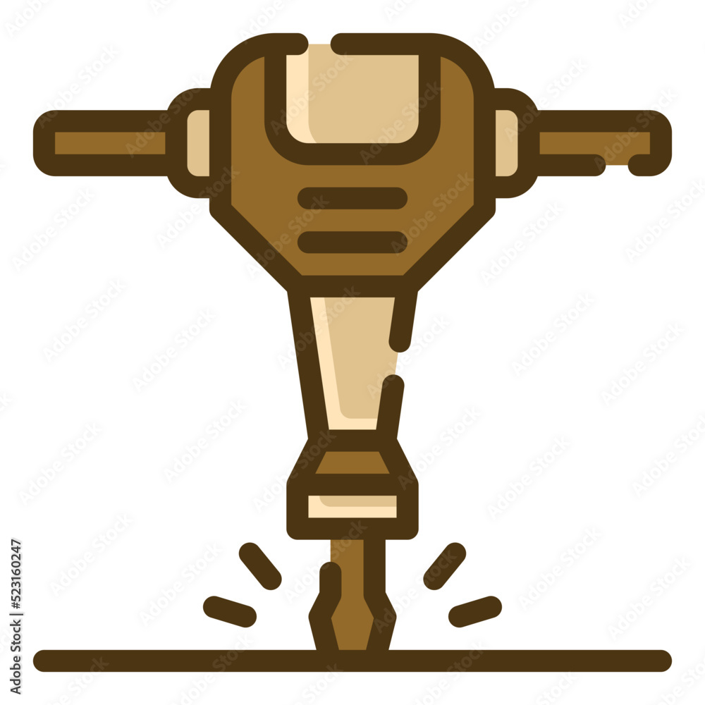 jackhammer gradient icon jackhammer gradient icon