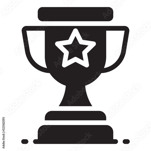 trophy glyph icon