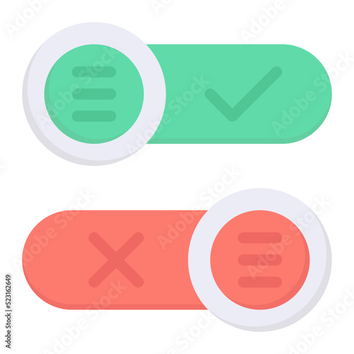 toggle flat icon