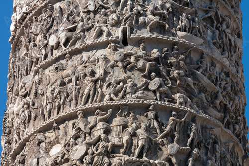 Roma. Particolare della Colonna Traiana.