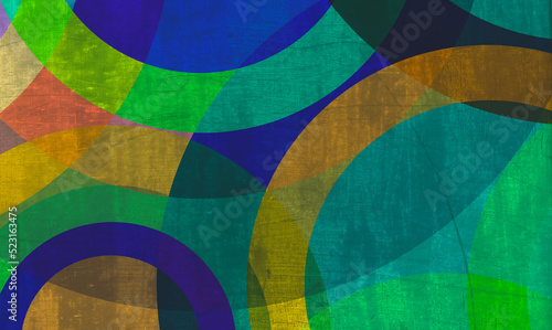 Fun  multi colored circles Background - stock illustration