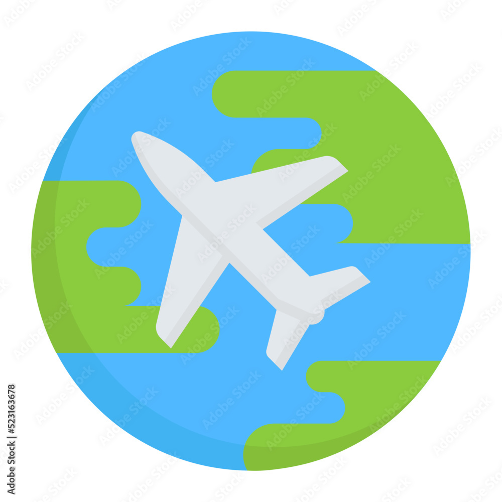 around the world flat icon around the world flat icon