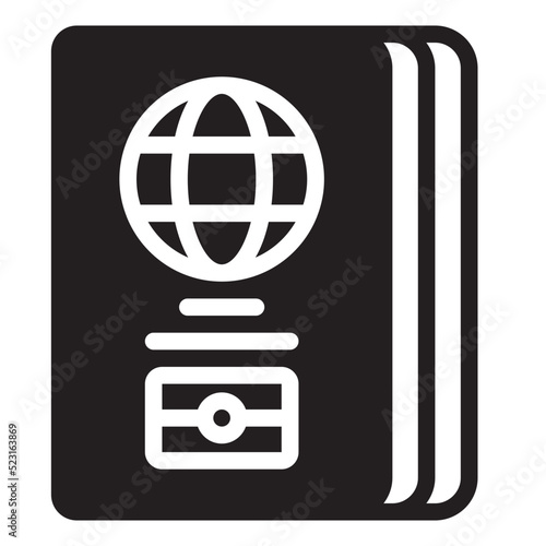 immigration glyph icon