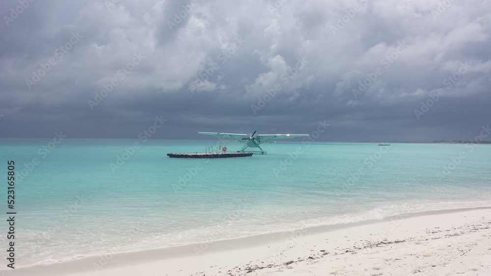 Wasserflugzeug auf Malediven