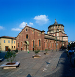 Milano. Chiesa di Santa Maria delle Grazie con la tribuna Bramantesca