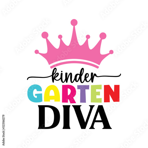 Kinder garten diva svg