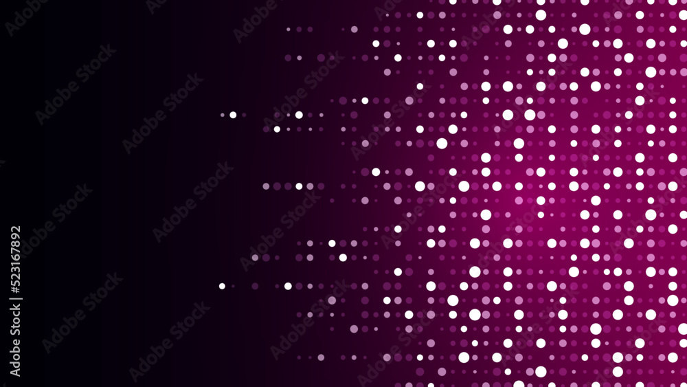Purple abstract background of dots. Texture of random particles, mosaic. Chaotic ornament. Linear pattern of small points. Design of banner, poster for website, frame for social networks. Vector Purple abstract background of dots. Texture of random particles, mosaic. Chaotic ornament. Linear pattern of small points. Design of banner, poster for website, frame for social networks. Vector
