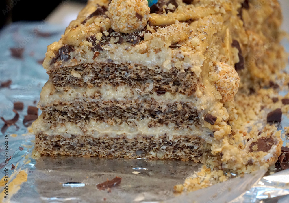 tasty layers of a homemade birthday cake tasty layers of a homemade birthday cake