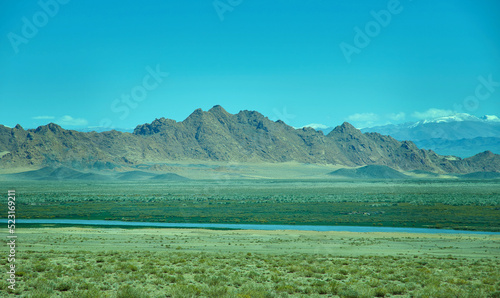 Typical Mongolian landscape photo