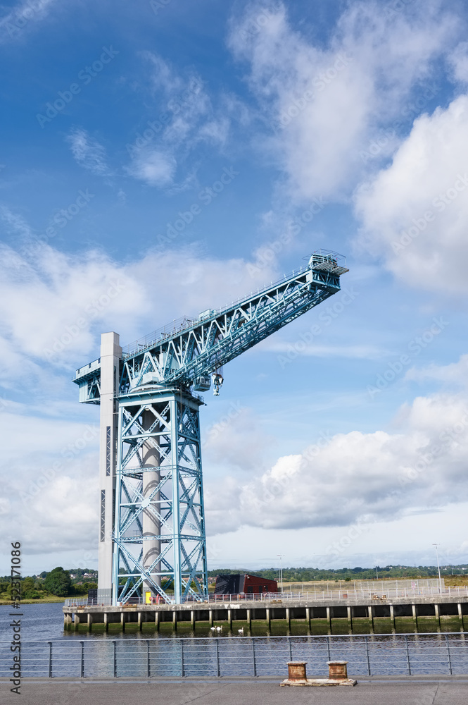 Titan tower crane in Clydebank Glasgow Scotland Titan tower crane in Clydebank Glasgow Scotland
