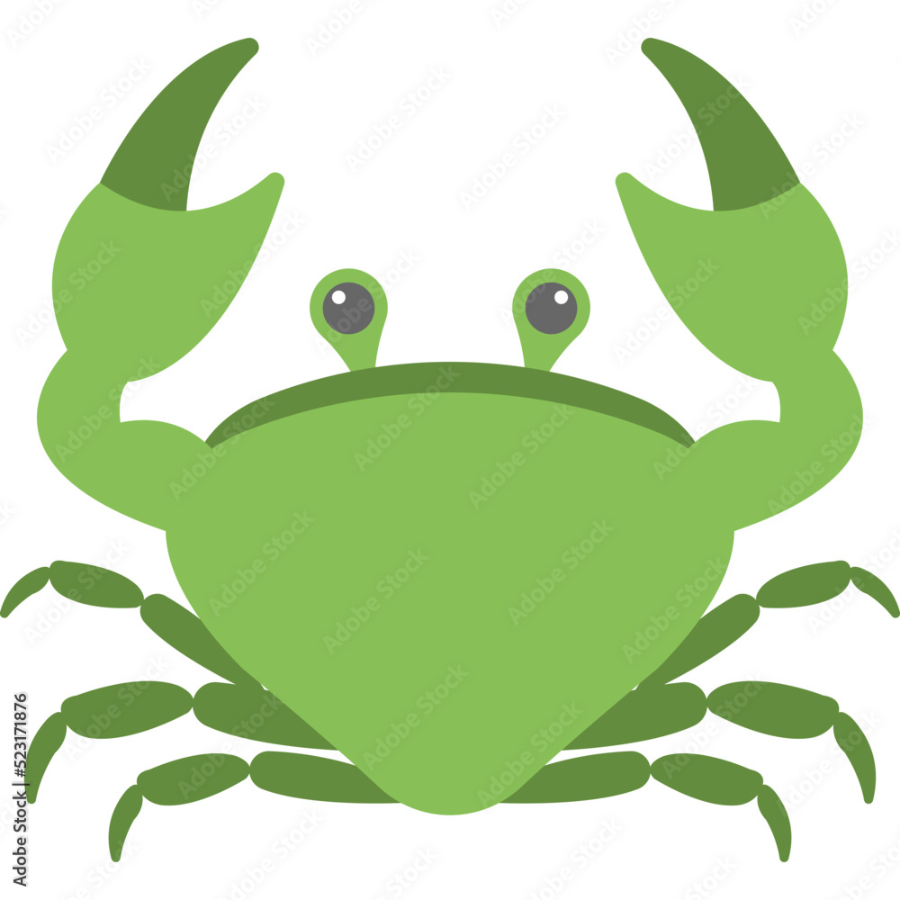 Fototapeta premium Crawl Crab Vector Icon 