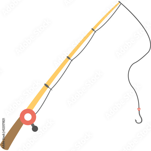 Fishing Rod Vector Icon 