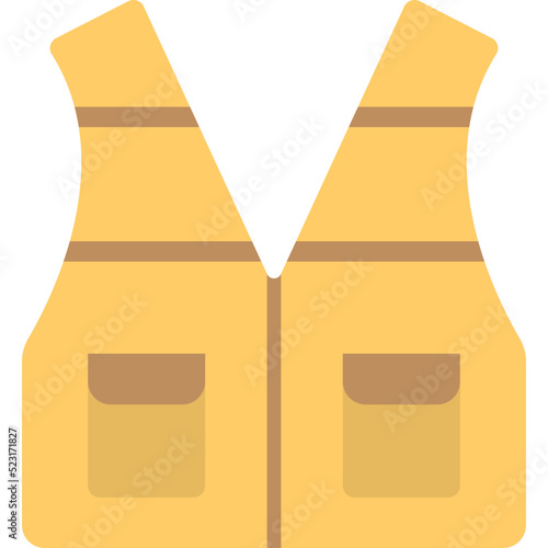 Safety Jacket Vector Icon 