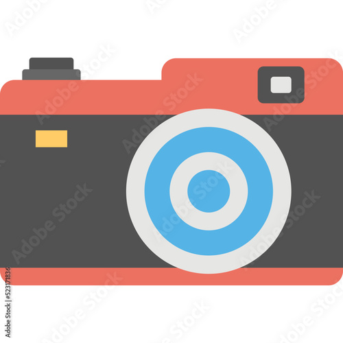 Photo Camera Vector Icon 