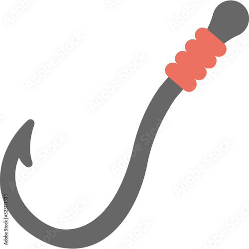 Fishing Hook Vector Icon 