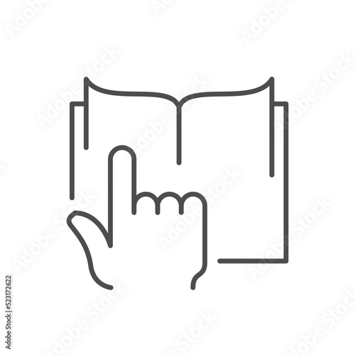 More information line outline icon