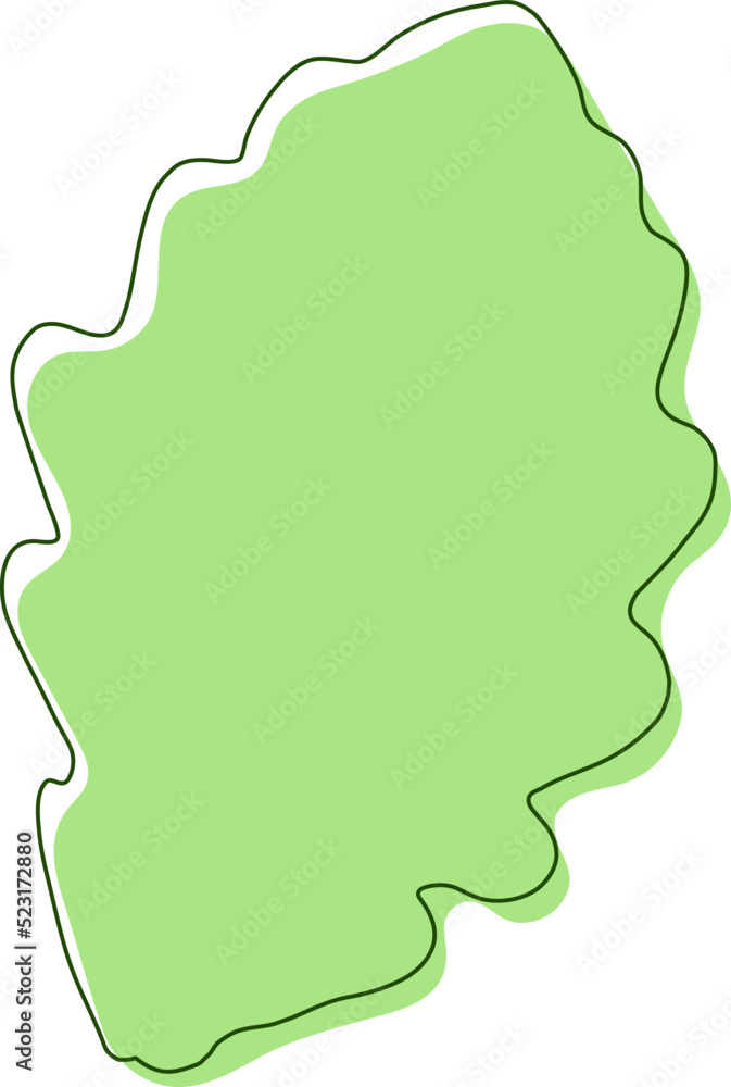 Leaf silhouette. Leaf of the tree stylized icon Leaf silhouette. Leaf of the tree stylized icon