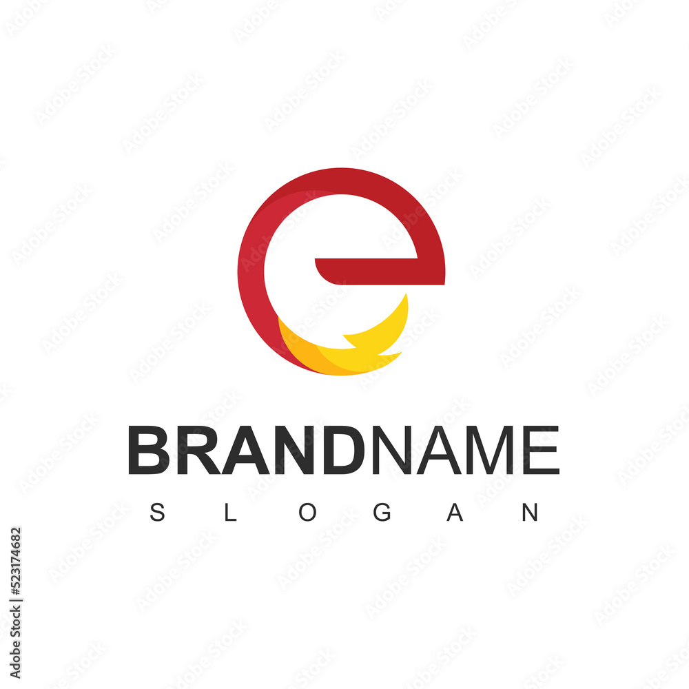 Electric Logo Using Letter E And Bolt Icon Electric Logo Using Letter E And Bolt Icon