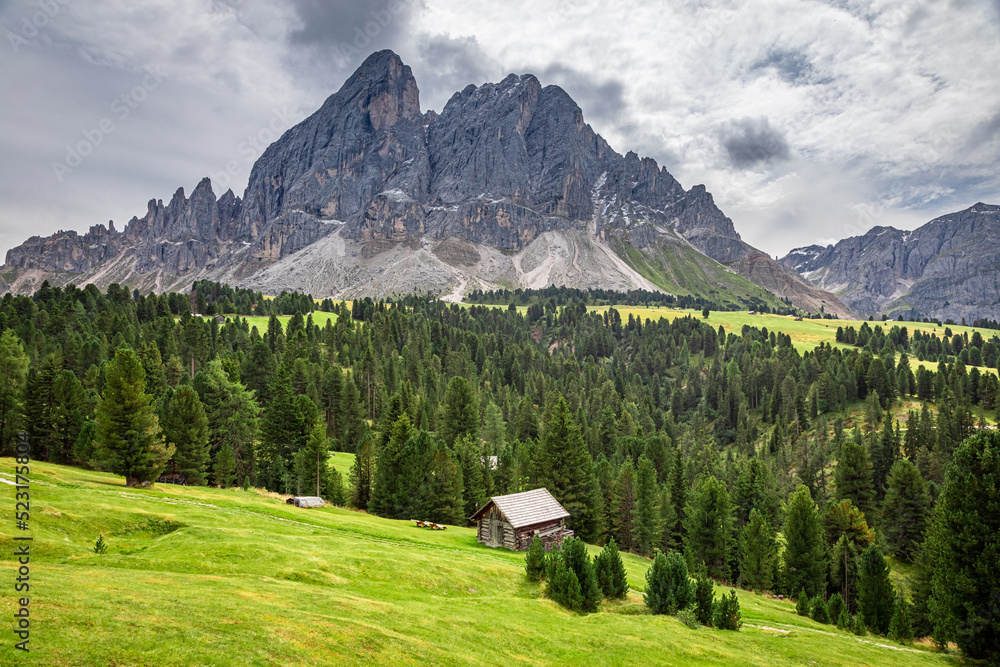 Passo delle Erbe in Dolomites in Italy