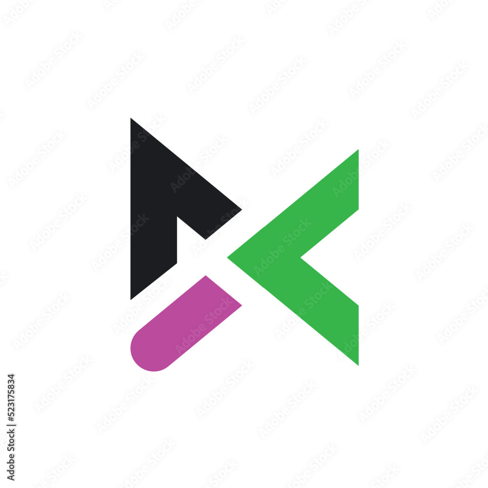 DX icon vector concept design template DX icon vector concept design template