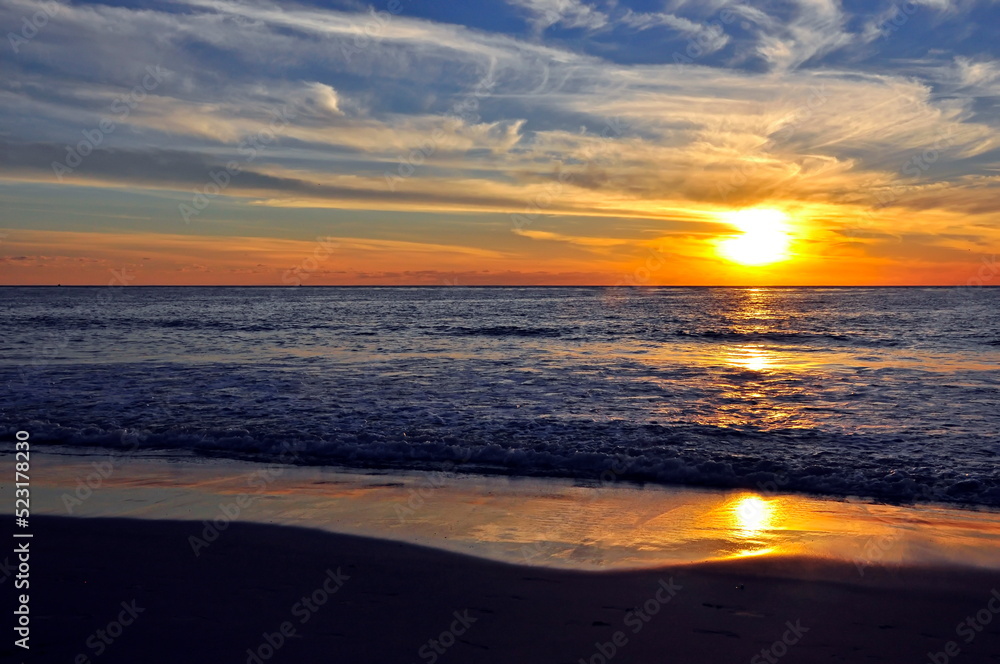 sunset on the pasific ocean sunset on the pasific ocean