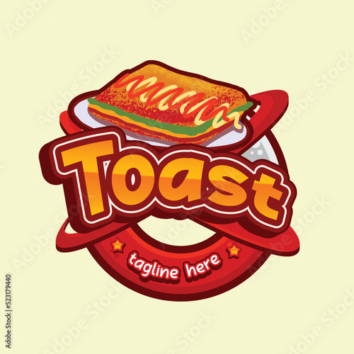 toast food character mascot vector