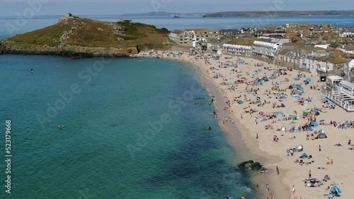 Porthmeor beach, St. Ives, Cornwall, England, United Kingdom photo