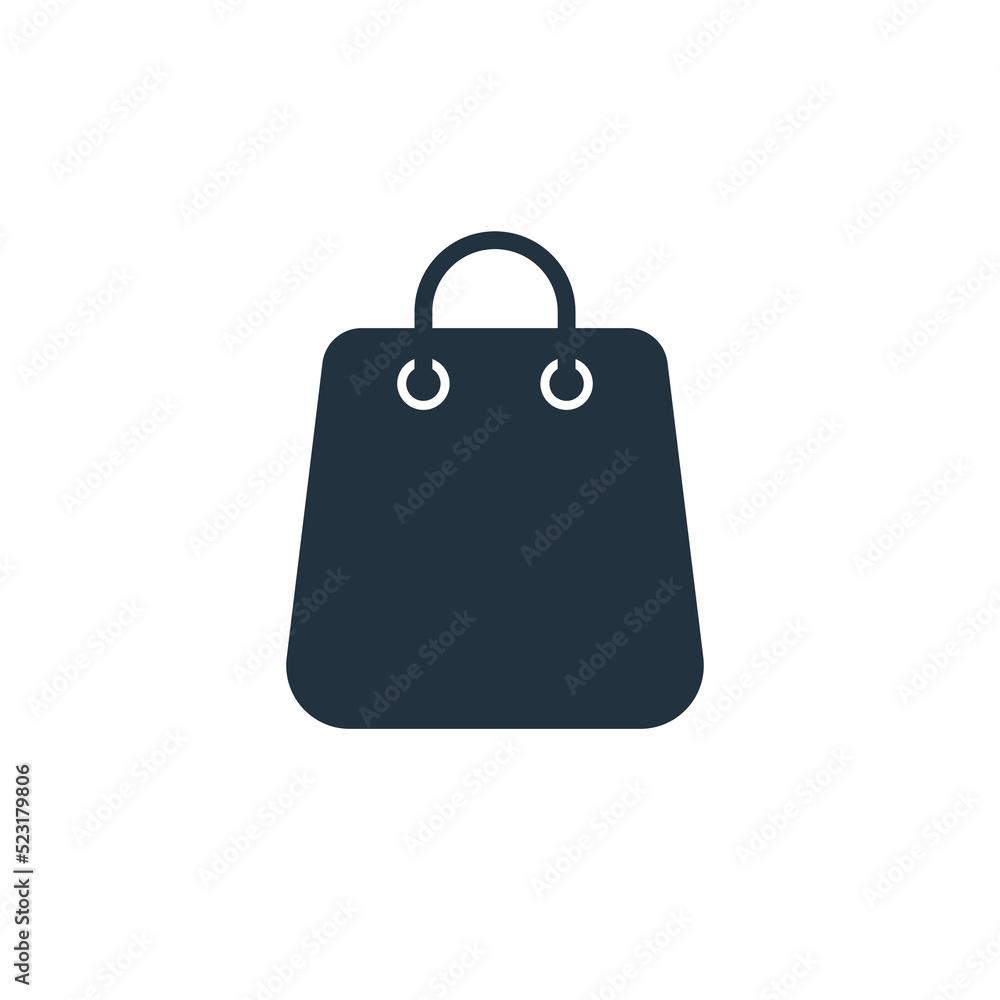 Online bag icon in trendy flat style isolated on white background. Grocery bag symbol for web and mobile apps. Online bag icon in trendy flat style isolated on white background. Grocery bag symbol for web and mobile apps.