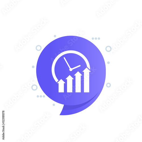 time to grow icon for web