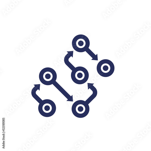 Methodology icon on white, vector