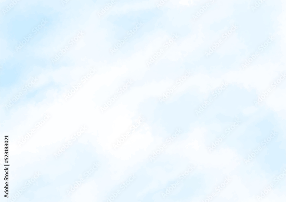 Blue sky with clouds abstract watercolor background Blue sky with clouds abstract watercolor background