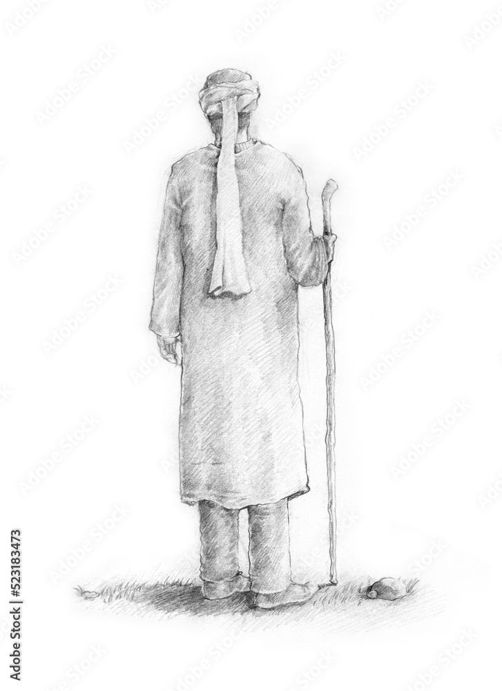 Dervish. A religious man in a turban. A shepherd waiting for his flock with his staff. Muslim and Sufi. Mysticism. Muslim who set out for Islam. Dervish. A religious man in a turban. A shepherd waiting for his flock with his staff. Muslim and Sufi. Mysticism. Muslim who set out for Islam.