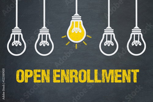 Bild auf Leinwand open enrollment