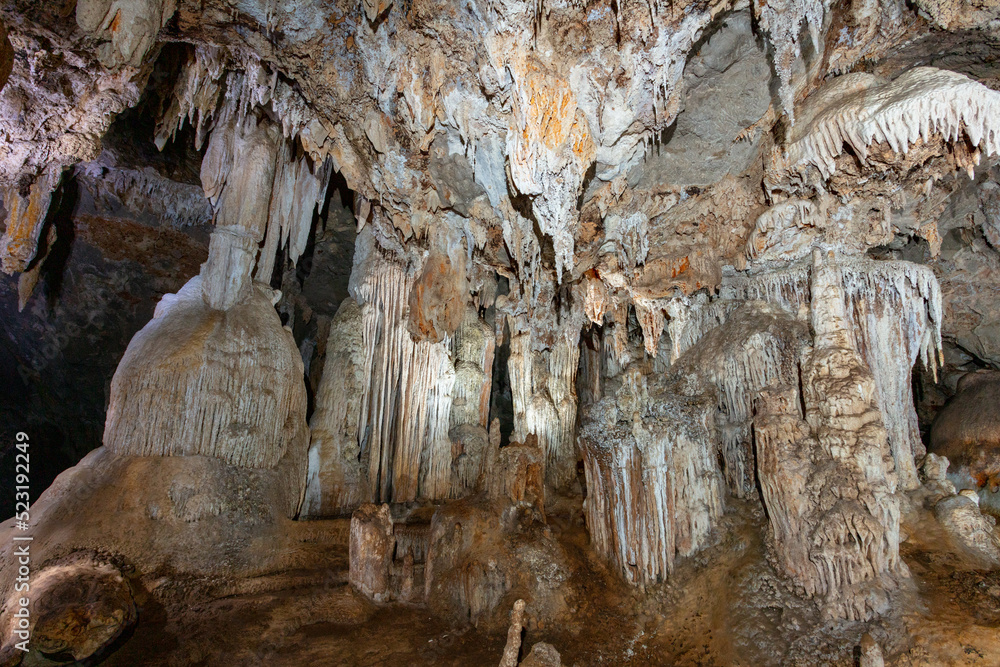 Fototapeta premium The cave in Khao Sok Reservoir. Ratchaprapha Dam Surat Thani Province, Thailand.