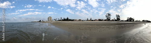 Wide view from the Ocean in the Bay of Maputo - Mozambique 